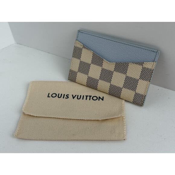 Louis Vuitton Damier Azur Daily Card Holder in Olympe Blue - Picture 6 of 6
